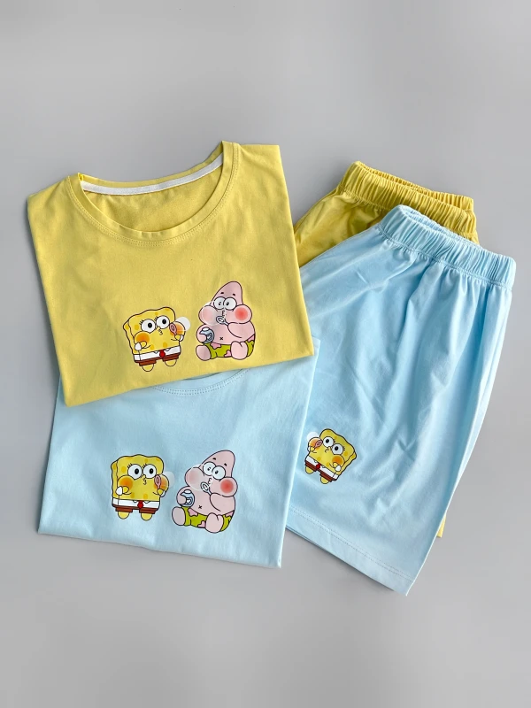 ست کراپ شورتک پاتریک و باب حباب