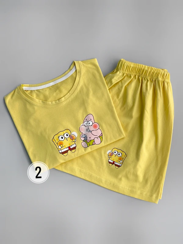 ست کراپ شورتک پاتریک و باب حباب