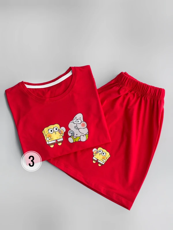 ست کراپ شورتک پاتریک و باب حباب