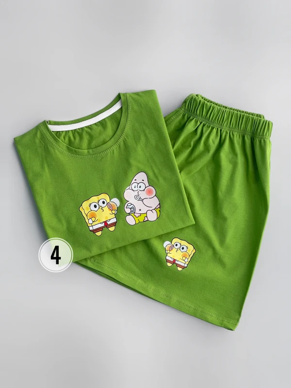 ست کراپ شورتک پاتریک و باب حباب