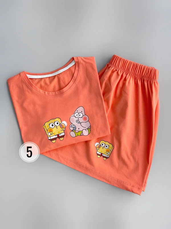 ست کراپ شورتک پاتریک و باب حباب