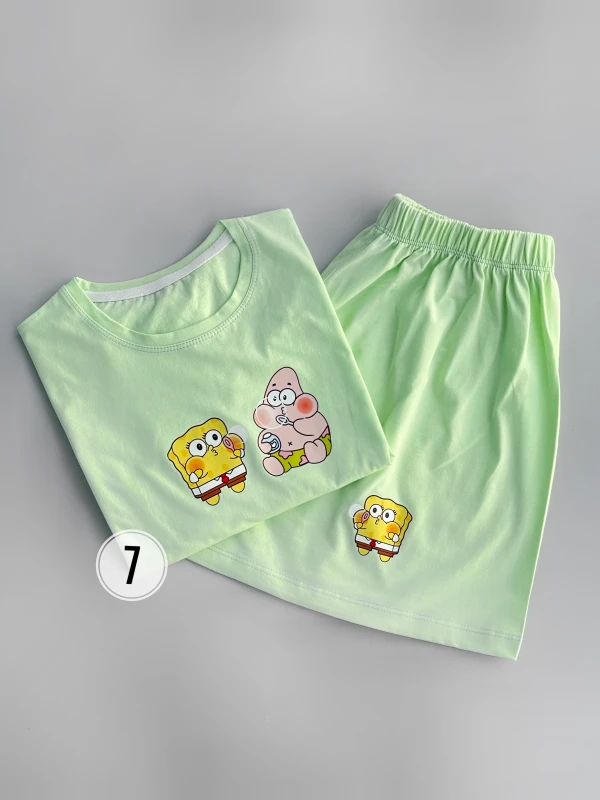 ست کراپ شورتک پاتریک و باب حباب