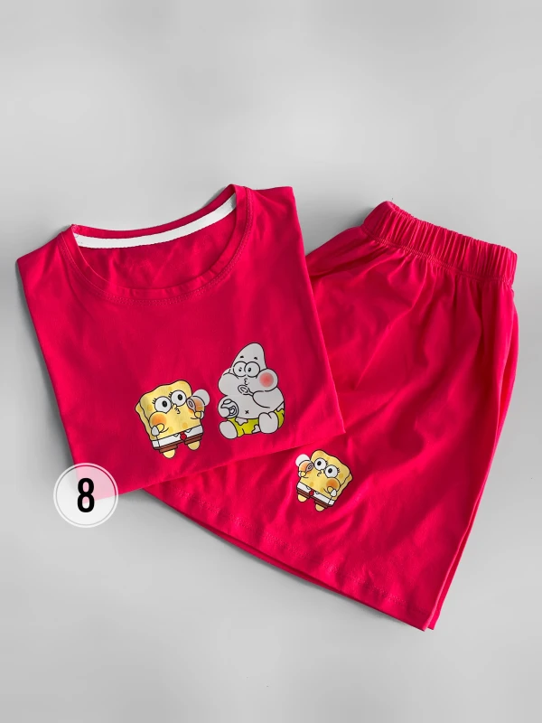 ست کراپ شورتک پاتریک و باب حباب