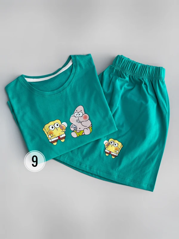 ست کراپ شورتک پاتریک و باب حباب