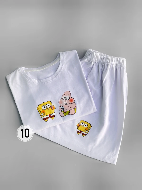 ست کراپ شورتک پاتریک و باب حباب