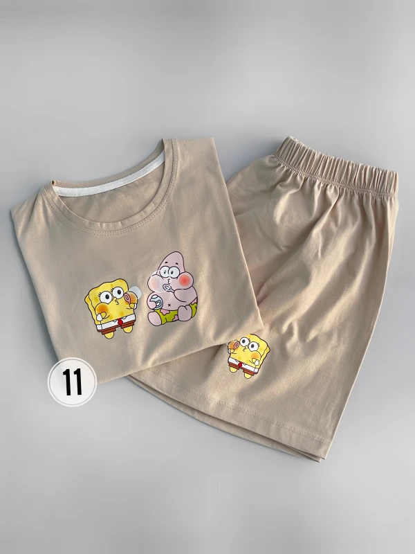 ست کراپ شورتک پاتریک و باب حباب