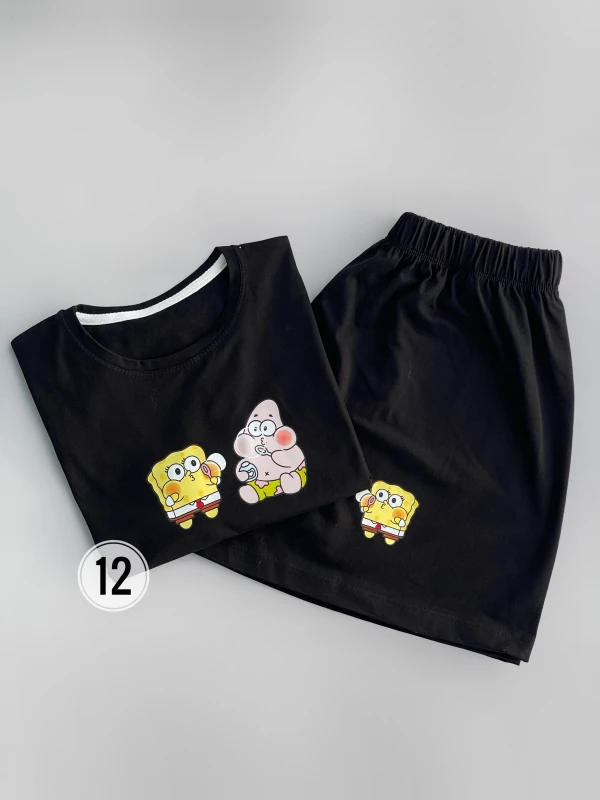 ست کراپ شورتک پاتریک و باب حباب