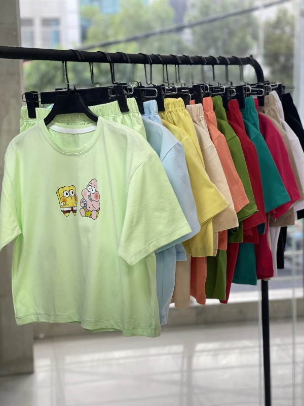 ست کراپ شورتک پاتریک و باب حباب