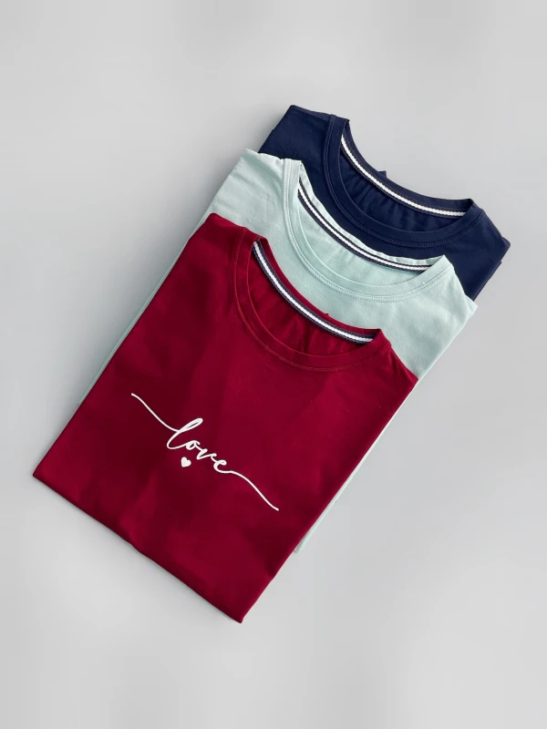 تیشزت قواره نرمال تکست لاو