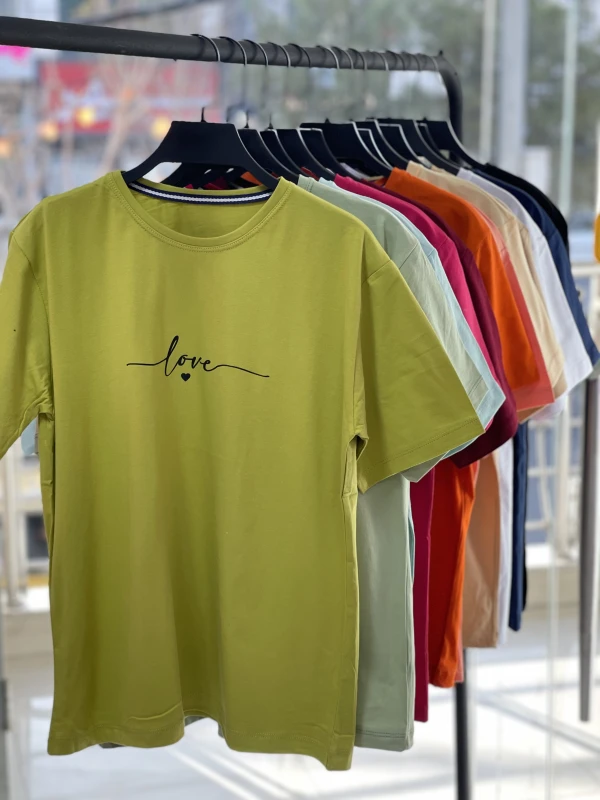 تیشزت قواره نرمال تکست لاو