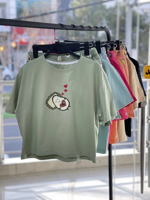 ست کراپ شورتک طرحمیکس اسپان