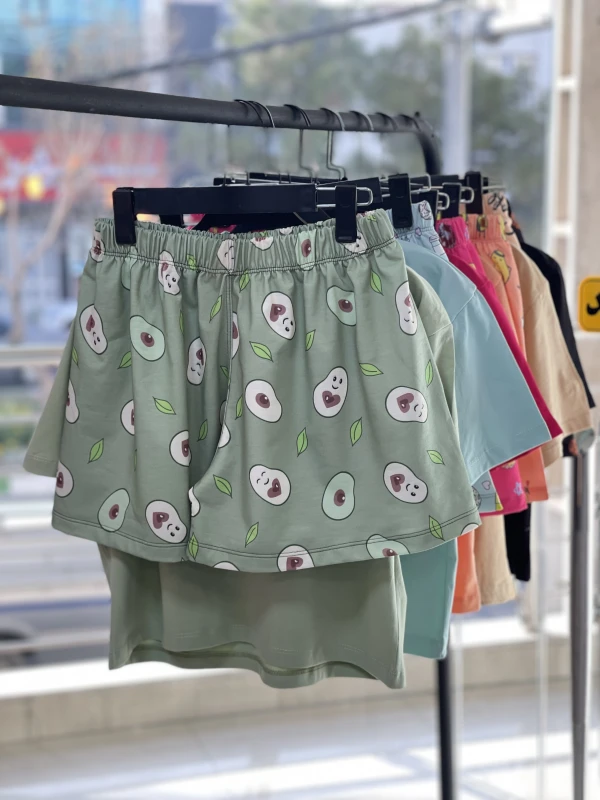 ست کراپ شورتک طرحمیکس اسپان