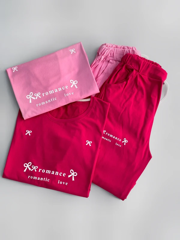 ست تیشرت شلوار لانگ پاپیون