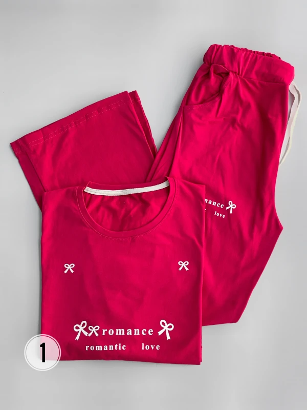 ست تیشرت شلوار لانگ پاپیون