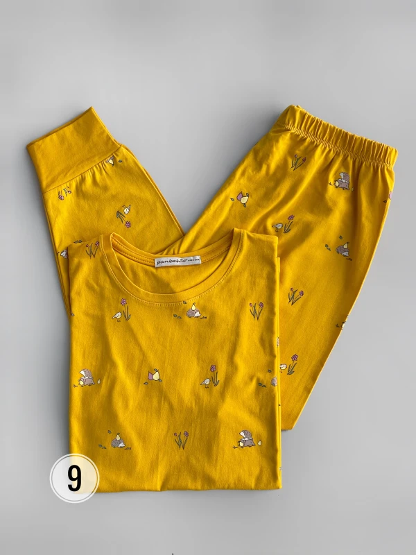 ست تیشرت شلوار تمام چاپ جوجه تیغی