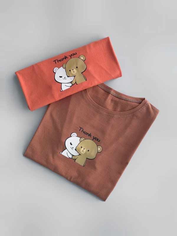 تیشرت قواره نرمال thank you