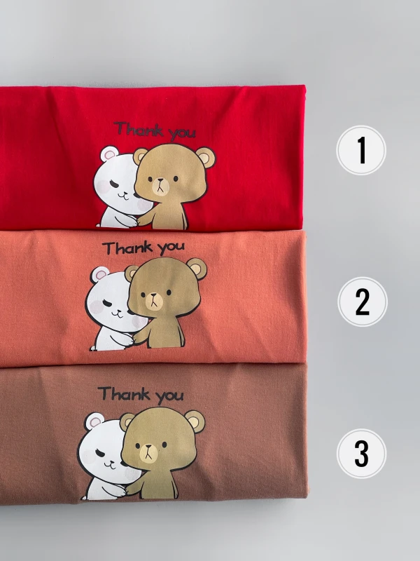 تیشرت قواره نرمال thank you