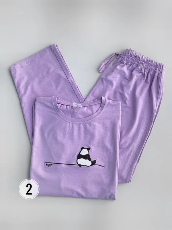 ست تیشرت شلوار پنبه لاکرا پاندا