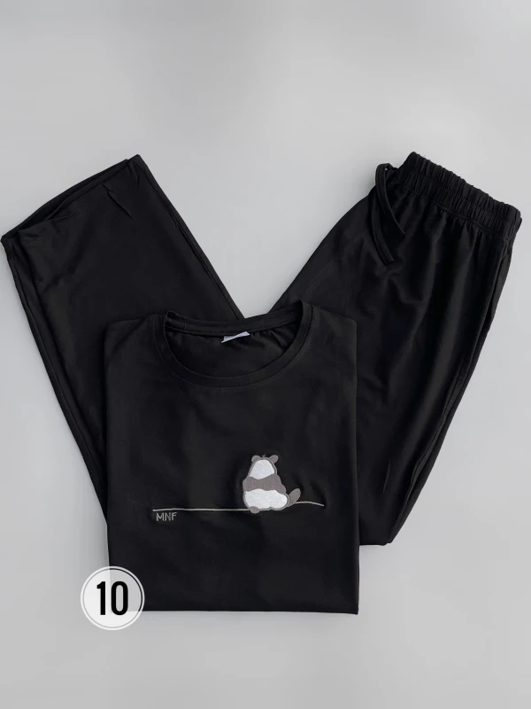 ست تیشرت شلوار پنبه لاکرا پاندا