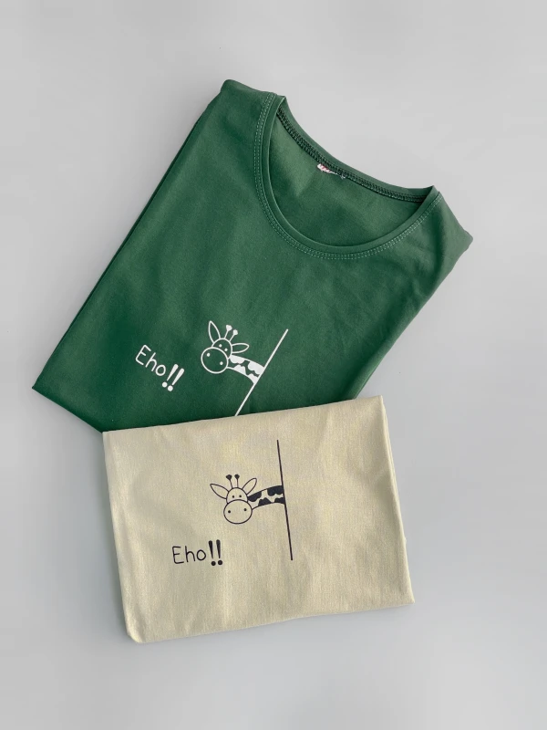 تیشرت نخ پنبه زرافه