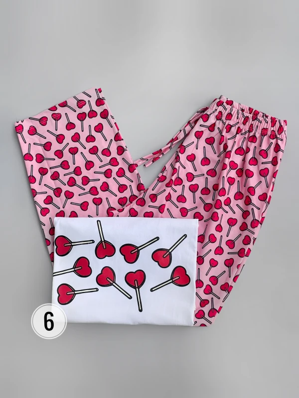 ست تیشرت شلوار طرح میکس 2