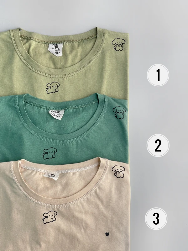 تیشرت قواره نرمال تمام چاپ هاپو