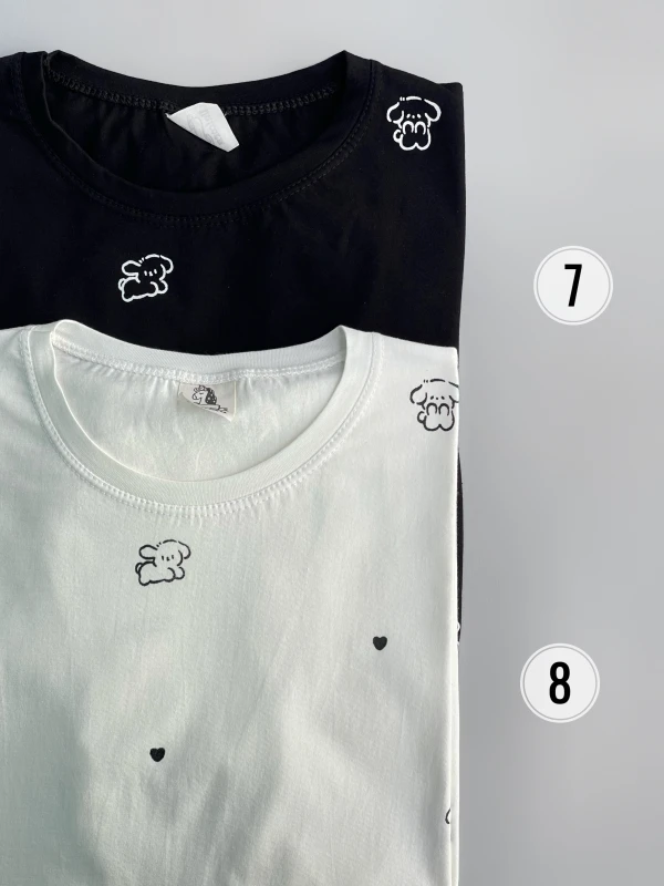 تیشرت قواره نرمال تمام چاپ هاپو