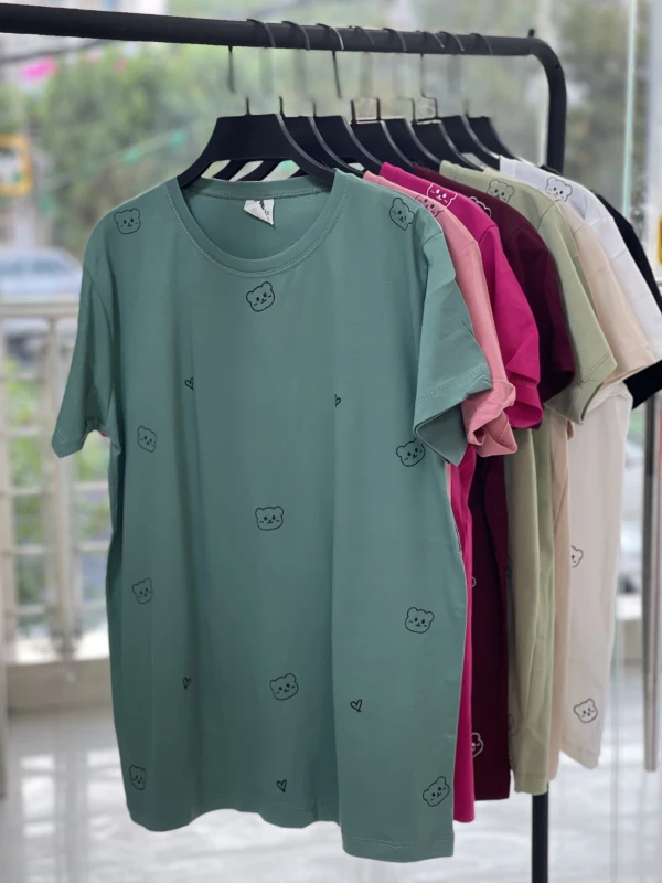 تیشرت نخ پنبه خرسی
