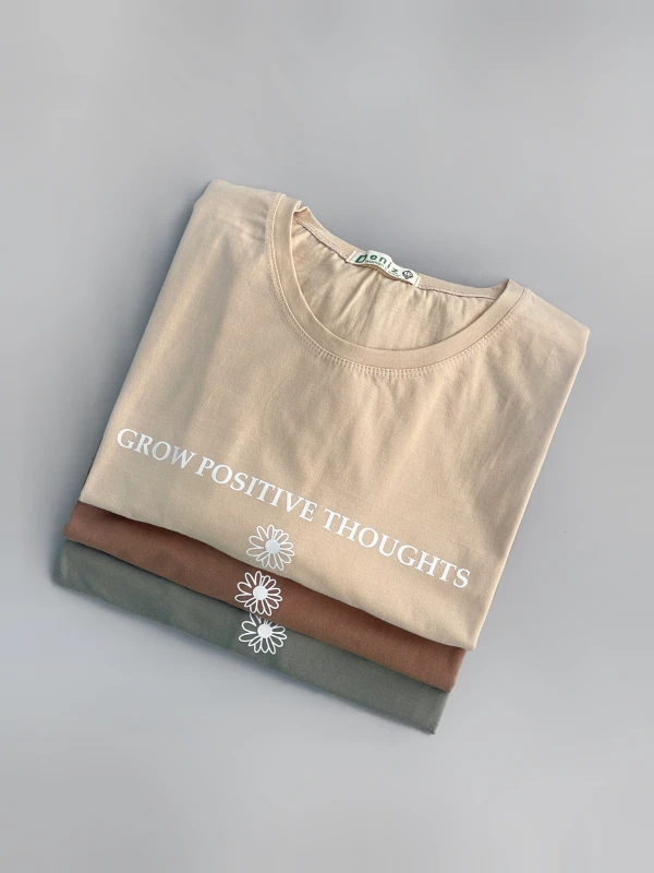 تیشرت نخ پنبه لانگ grow