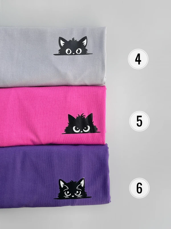 تیشرت نخ پنبه گربه سیاه 2