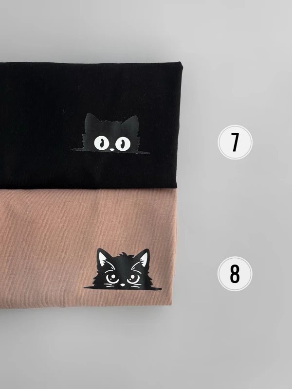 تیشرت نخ پنبه گربه سیاه 2