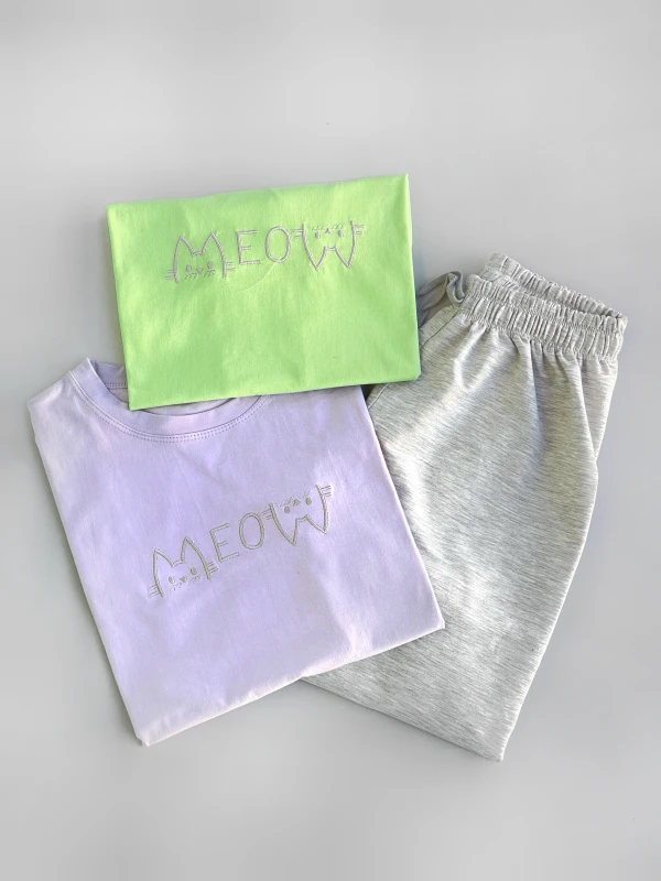 ست تیشرت شلوار ملانژ 3