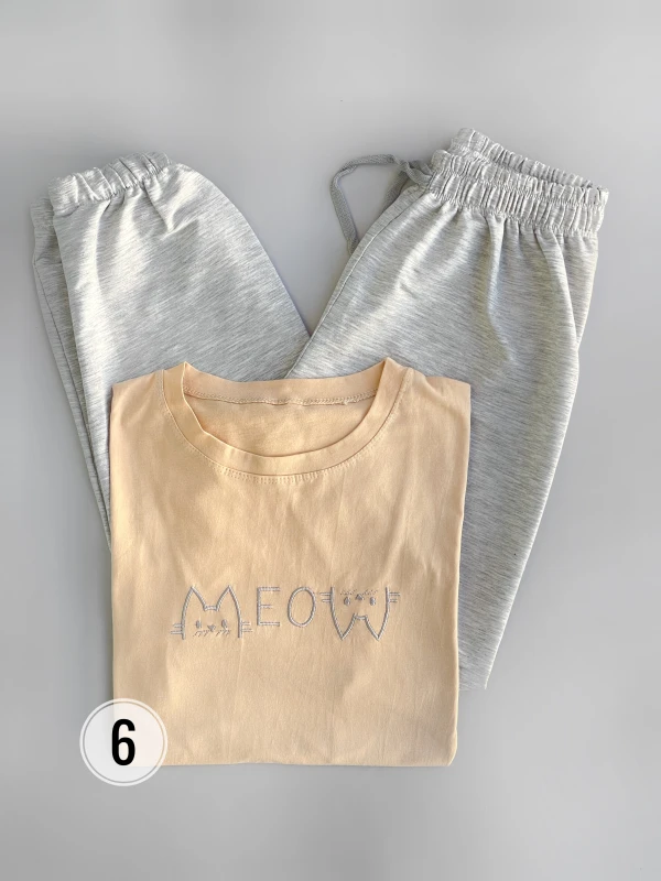 ست تیشرت شلوار ملانژ 3