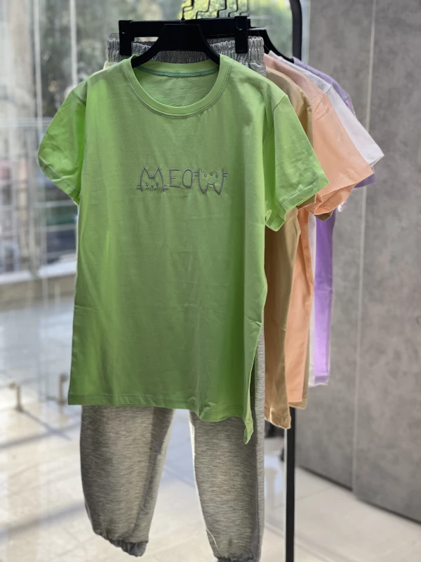 ست تیشرت شلوار ملانژ 3