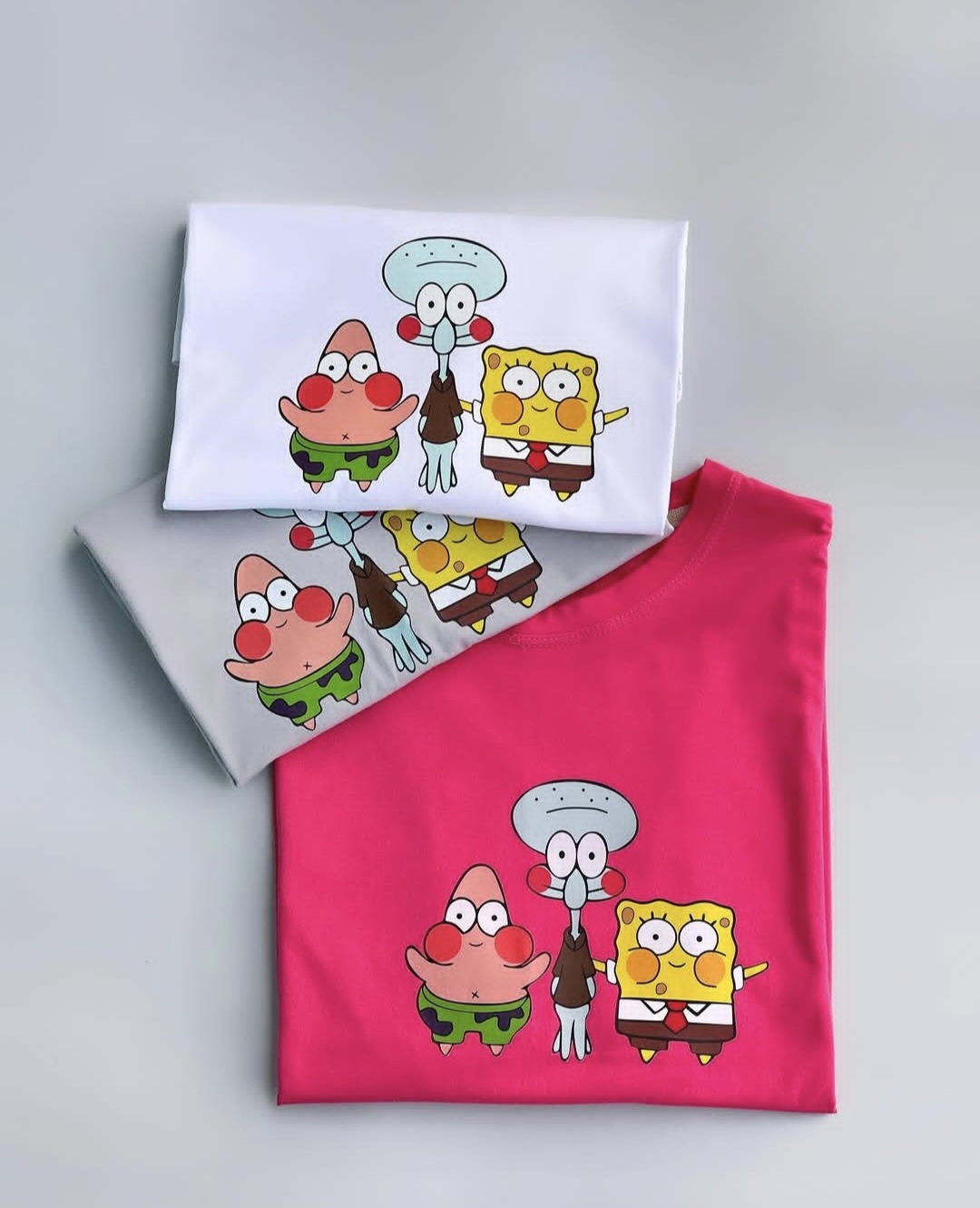 تیشرت نخ پنبه باکسی باب و دوستاش