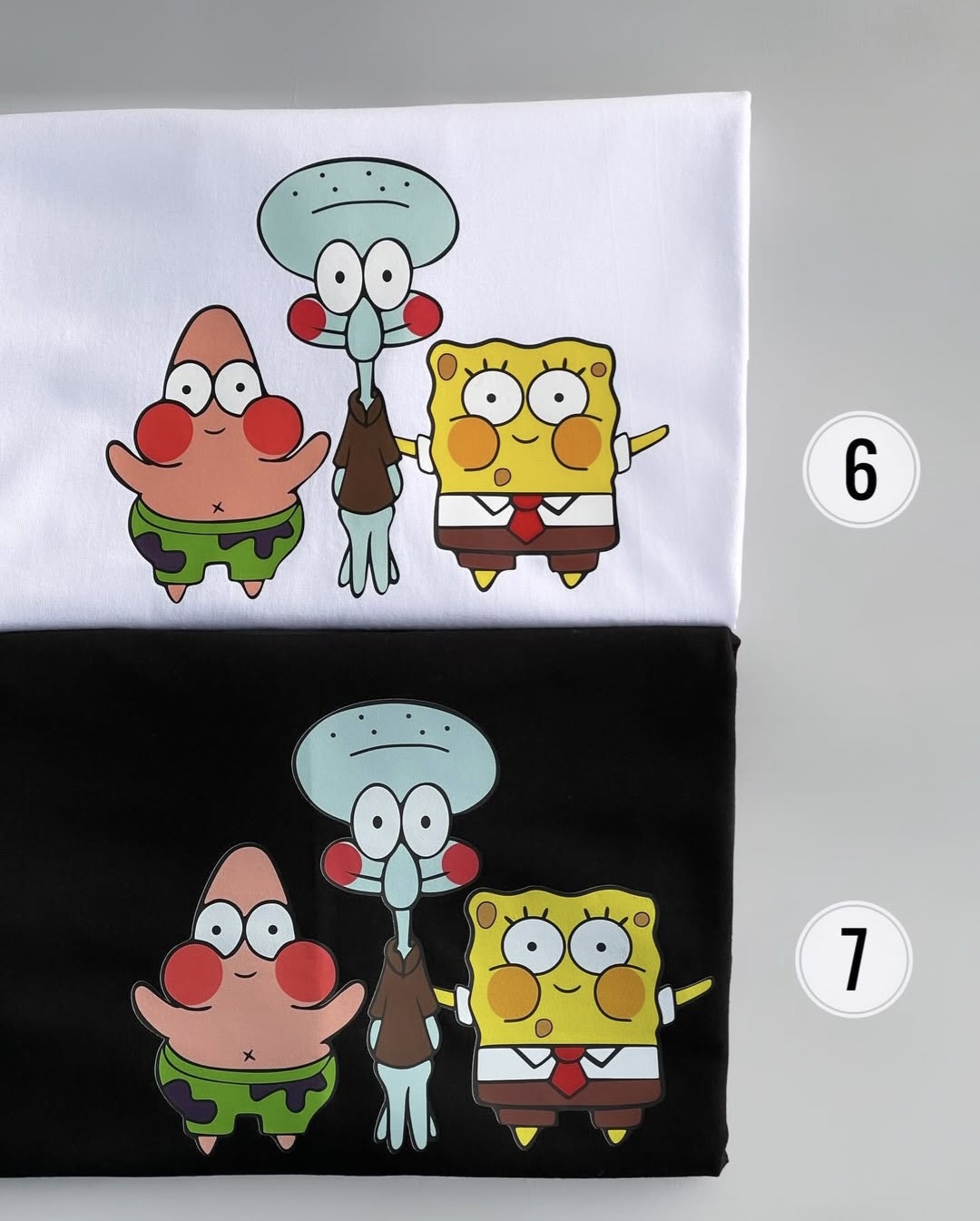 تیشرت نخ پنبه باکسی باب و دوستاش