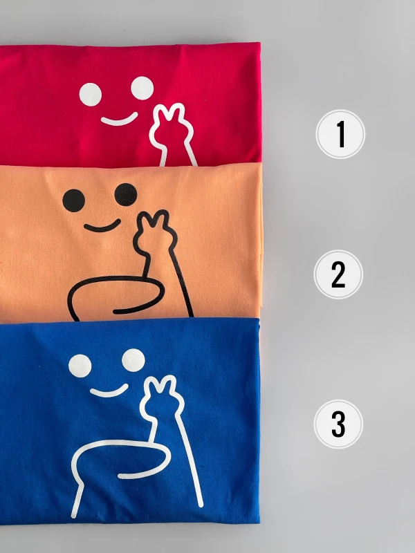 تیشرت نخ پنبه شکلک 1