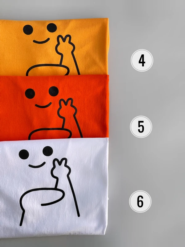 تیشرت نخ پنبه شکلک 1