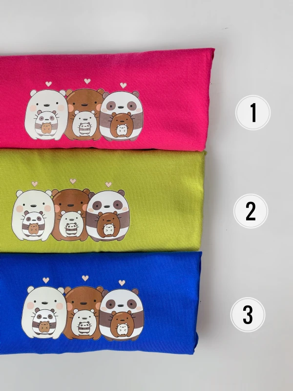 تیشرت باکسی نخ پنبه خرسای کله فندقی 2