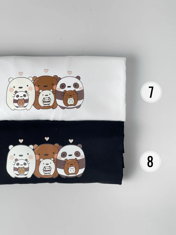 تیشرت باکسی نخ پنبه خرسای کله فندقی 2