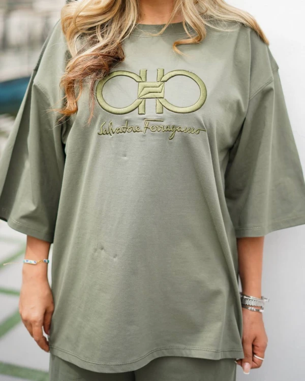 ست تیشرت شلوار باکسی CH