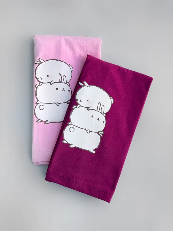 تیشرت نخ پنبه خرگوش عمودی