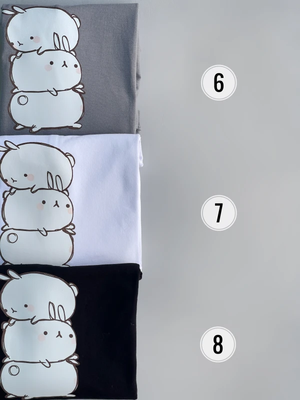 تیشرت نخ پنبه خرگوش عمودی