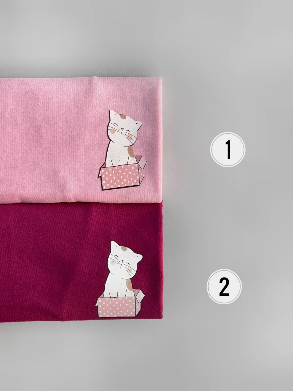 تیشرت نخ پنبه گربه جعبه 1108