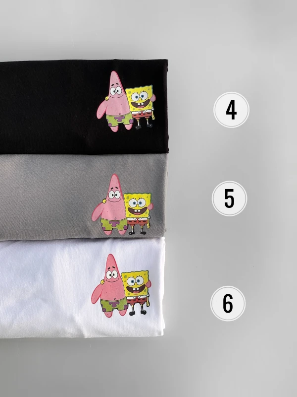 تیشرت نخ پنبه باب و پاتریک 1110