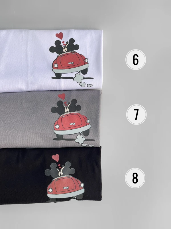 تیشرت نخ پنبه میکی 1114