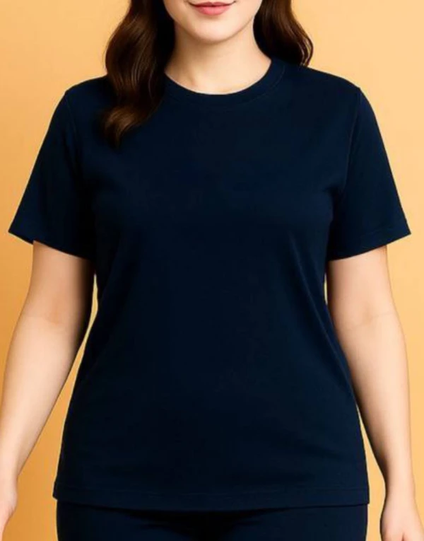 تیشرت نخ پنبه مشکی بیسیک 1124