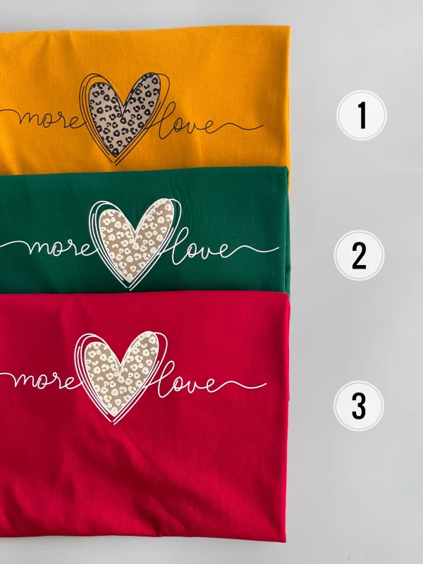 تیشرت نخ پنبه قلب پلنگی 1133