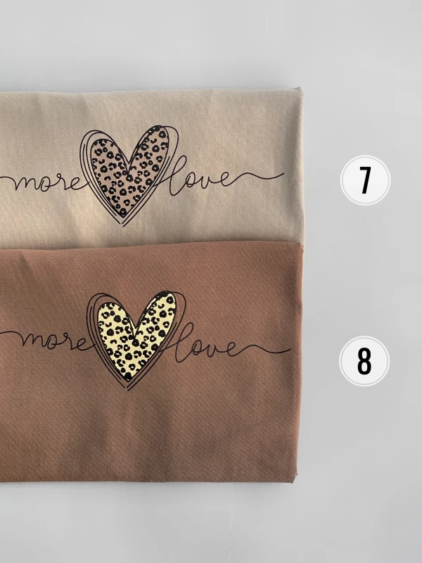 تیشرت نخ پنبه قلب پلنگی 1133