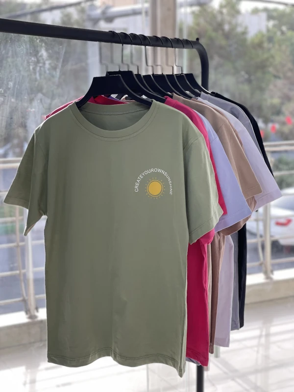 تیشرت قواره نرمال خورشید 1134